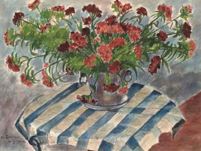 Fleurs sur une table