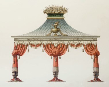 The Grand Tent for refreshments for the town of Versailles, France