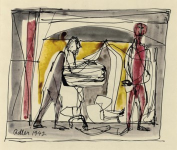 Figures at the Table - Interior