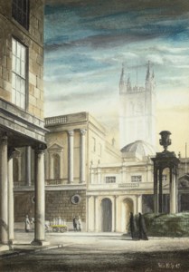 Bath Abbey and the Pump Room