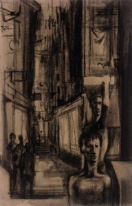Figures in the street
