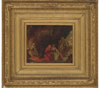 Glaucus and Ione in the cave of the witch of Vesuvius