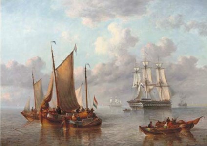 Shipping on a calm sea