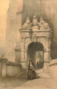 Poortje van het Oude Vrouwenhuis, Hoorn: by the archway