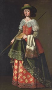 Saint Margaret of Antioch, as a shepherdess