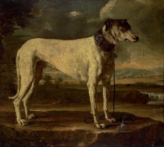 A hound in a landscape