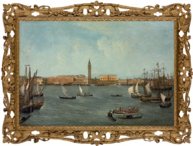 The Bacino di San Marco, Venice, looking towards the Molo