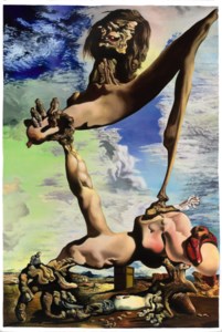 Glenn Brown, Dalí-Christ (after Soft Construction with Boiled Beans: Premonition of Civil War 1936 by Salvador Dalí) By kind permission of the Gala-Salvador Dalí Foundation, Spain