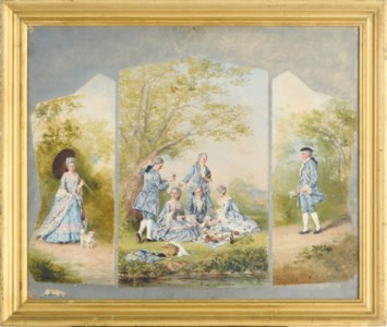 Un dejeuner sur l'herbe; and two companion works