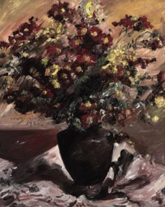Lovis Corinth, Gelbe und rote Astern (Herbstblumen)