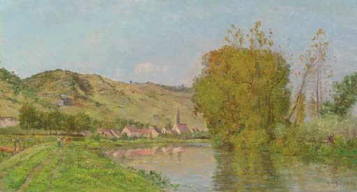A Mountainous River Landscape
