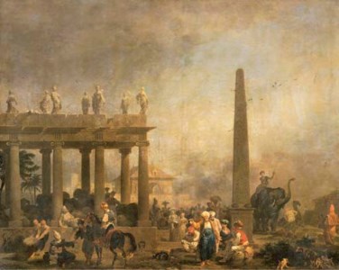 Figures among Ruins