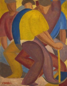 Men Working with a Pick