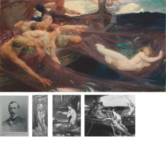 The Sea Maiden 'A song of drag-nets hauled across thwart seas, And plucked up with rent sides, and caught therein A strange-haired woman with sad singing lips' - Chastelard