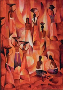 Market scene