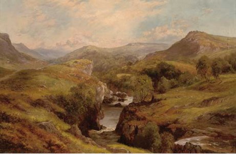 A river winding through an extensive landscape