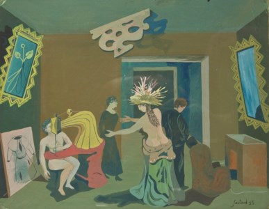 PERSONNAGES DANS UN INTERIEUR