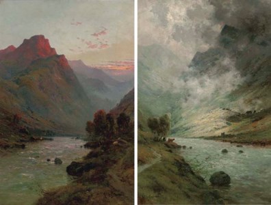 Evening, the slopes of Ben Nevis; and Ben Tigh