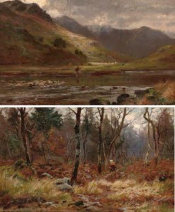 An angler in Glen Shiel, Ross-shire; and The end of the year, in the woods Bettys-y-Coed