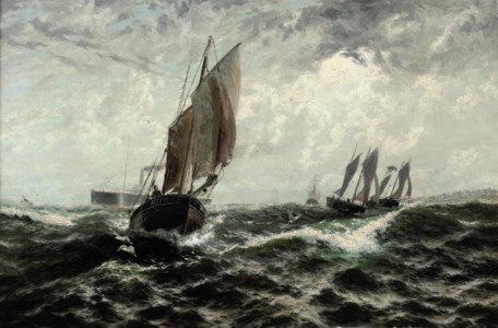 "Northward, for the herring shoals"