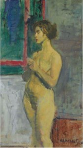 Standing Nude in an Interior