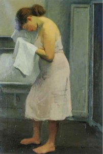Woman Washing her Face