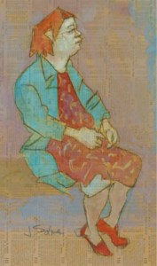Sitting woman, Subway Series