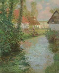 Cottages by a Canal