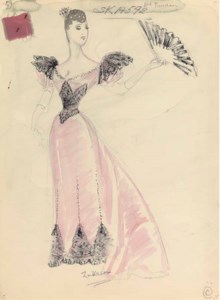 Costume designs for After The Ball by Noel Coward