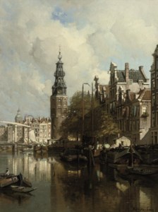 A View of the Montelbaanstoren on a Sunlit Day, Amsterdam
