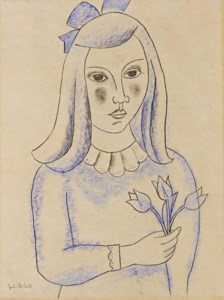Fillette aux tulipes: Girl with Tulips