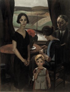 People around a Table, including the Art-Critic Albert Plasschaert
