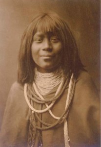 Portrait of a young Hopi woman, 1903