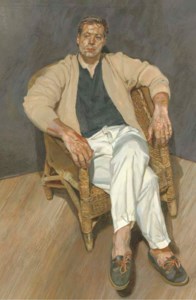 Lucian Freud, Man in a String Chair