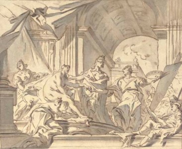 Alexander presenting Campaspe to Apelles