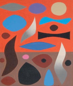 Study for Red and Blue Landscape