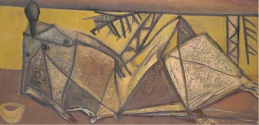 Reclining African woman