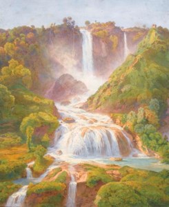 Vue des cascades de Tivoli