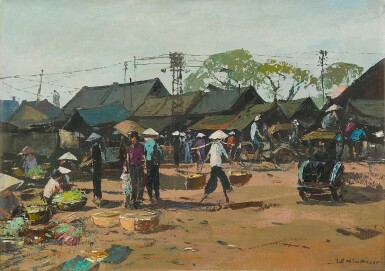 Le Minh | Market Scene in Central Saigon 西貢中的市場