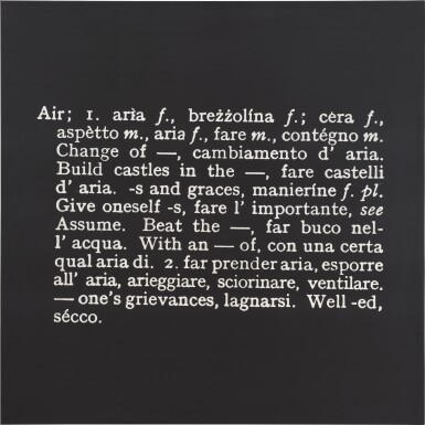 Titled (Art as idea as idea) [Air]