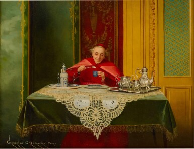 Cardinal Taking Tea