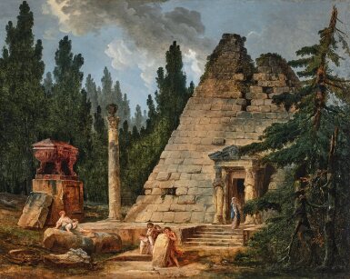 Capriccio with the Pyramid of Maupertuis