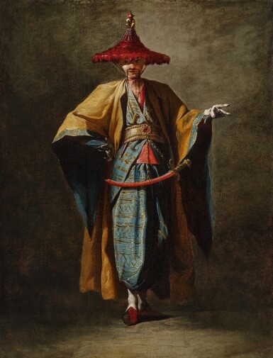 Artist Costumed as "The Chinese Ambassador" at the 1748 Roman Carnival Masquerade