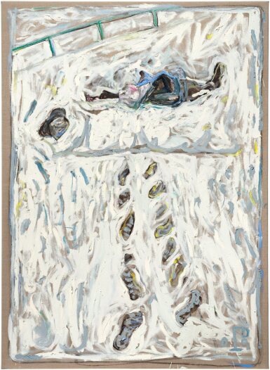 Robert Walser lying dead in the snow 
