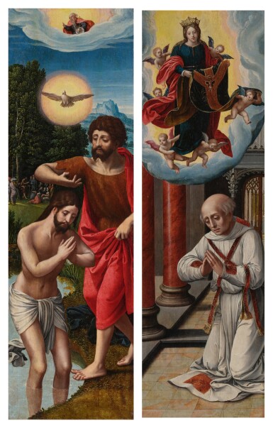 Baptism of Christ; Saint Ildefonso Receiving the Chausuble from the Virgin