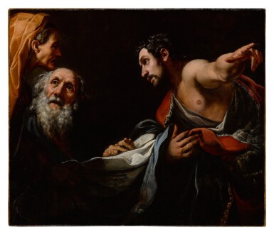 Joseph's bloodied clothes shown to Rachel and Jacob