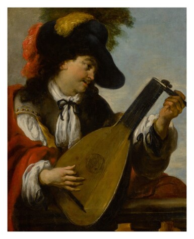 A lute player
