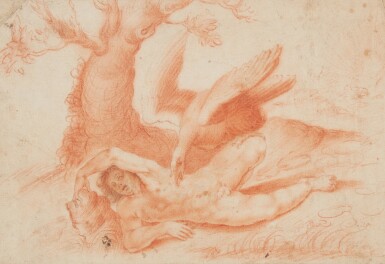 Recto: Prometheus bound Verso: Calligraphic exercises