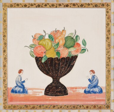Fruit in a Silver Bowl