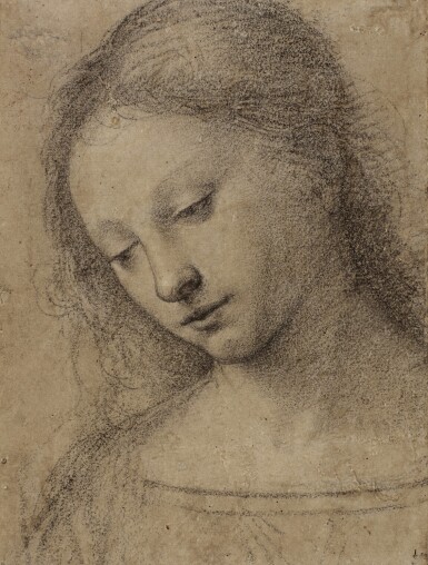 Head of a Young Woman, looking down to the left